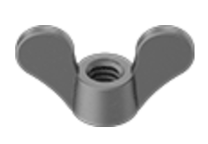 90876A350 - 1/4"-20 - Nut, 7/16" Base Diameter, 1-1/8" Wide