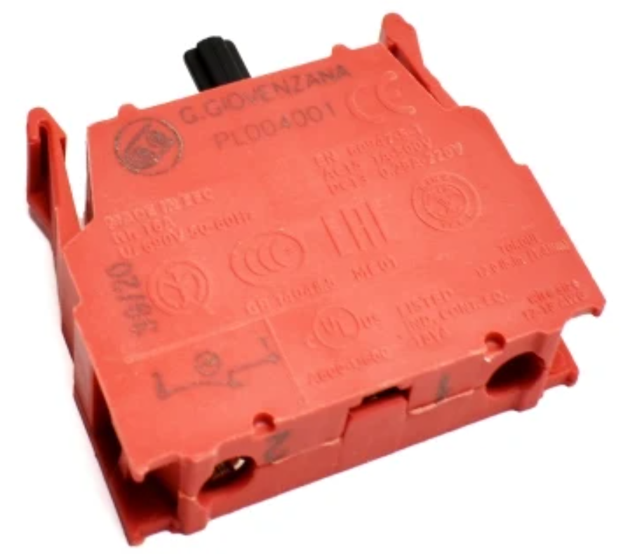 PL004001 Contact blocks with screw terminals – 1NC (PEGASUS)