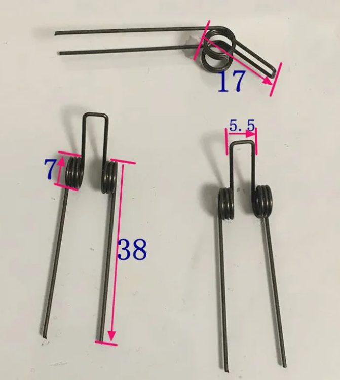 Abnormity Double Twist Spring Wire Diameter 0.8 Outer Diameter 7mm Small Rotating Torsion Spring