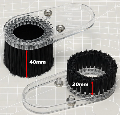 Genmitsu CNC ABS Dust Shoe for CNC Machines with a 52mm Diameter Motor, fits Most 300W-500W Spindle Motors, Hose Adapter Outer Diameter 38mm (1.5″), Transparent