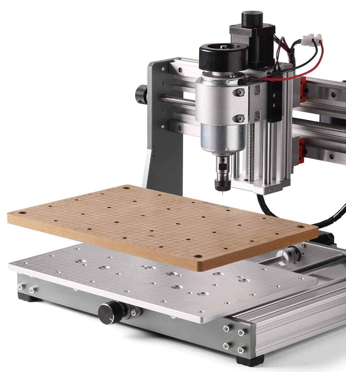 Genmitsu CNC MDF Grid Spoilboard for 3020 CNC Router Machine, Compatible with 3020-PRO Max Perfectly, 300 x 200 x 12mm, M6 Holes (6mm), Screws and Wrench Included