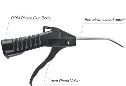 MEANLIN MEASURE  1 Pistol Grip Air Blow Gun With 1/4" Nickel-plated Iron Air Plug For Air Compressor