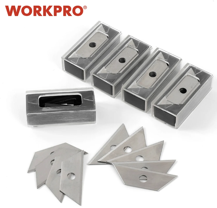 WORKPRO 10PCS Utility Knife Blades SK5 Mini Blades for Mini Knives Small Blades