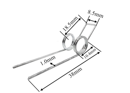 Wire Diameter 1.0mm Spring Steel Double Torsion Spring