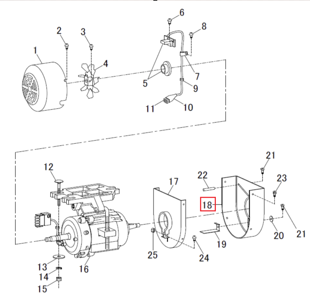 K14M72339402 - Pully Cover (JUKI) - Replaceable part ONLY