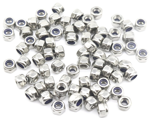 Nut M3x0.5mm 304 Stainless Steel Hex Lock Nuts