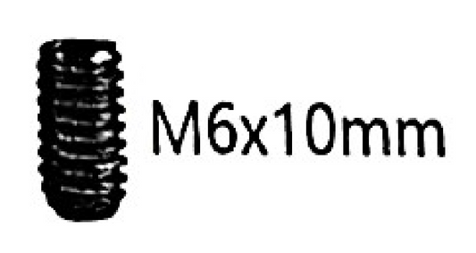 Screw Hex Allen Head Socket M6 x 10mm